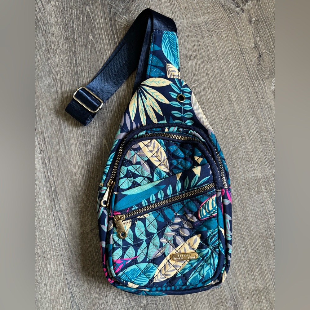 Floral Leaf Patterned Sling Bag - image 2